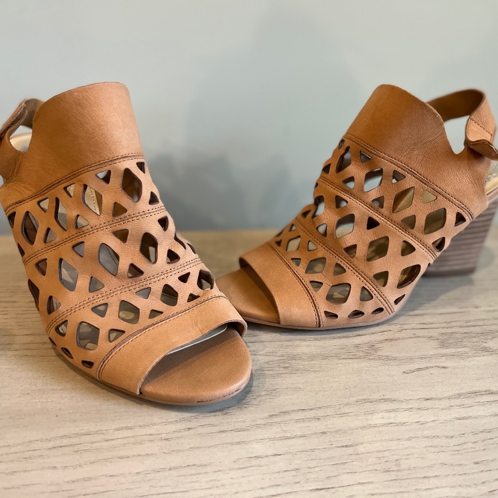 Vince Camuto Cutout Nubuk Sandals
